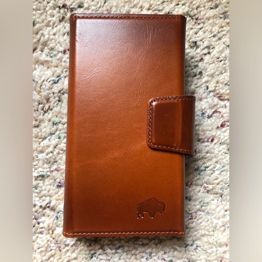 Blackbrook leather wallet IPhone 15  case.